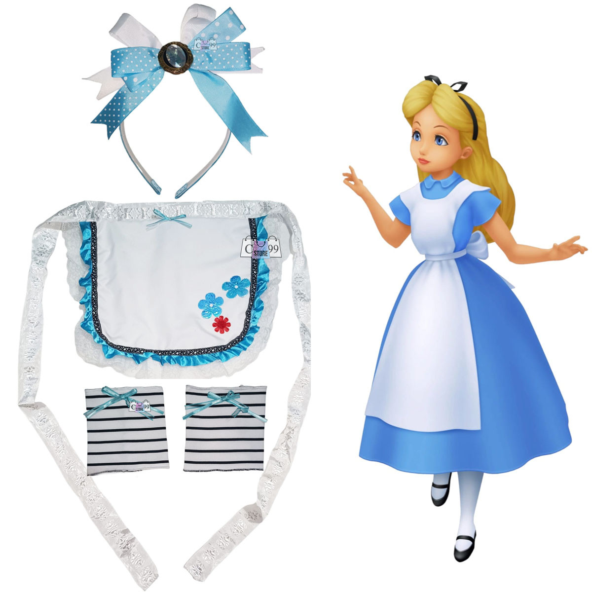 Miniatura 2 de Kit Disfraz Alicia país De Las Maravilla